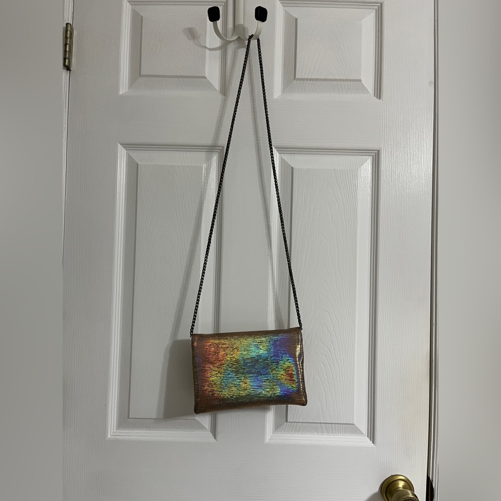 Gold Holographic crossbody/strap purse